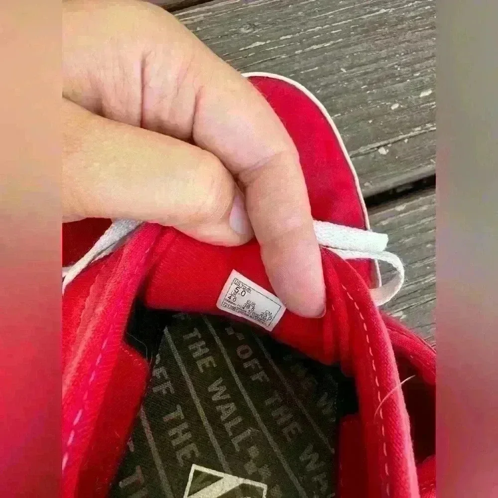 VANS, youth size 5, good condition, red sneakers